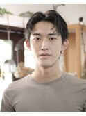 MEN’S HAIR/サーフカール/刈り上げセンターパート/恵比寿
