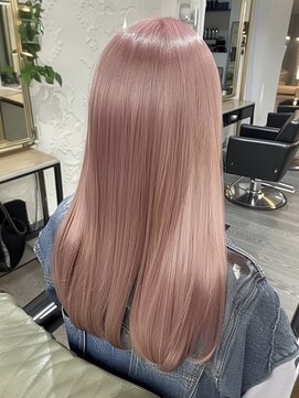 ネハス ナガオカ(nehus.nagaoka) ブリーチ//イメチェン/ホワイトブロンド/外ハネボブ/美髪/