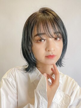 シェル 津山の手店(shel) おしゃれ女子ウルフヘア/レイヤーボブ/ニュアンスカラー春カラー