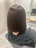 ヌーヌー 鶴ケ峰(nuu nuu)&nbsp;パサつく髪も暗髪ボブ&トリートメントで艶感ボブへ