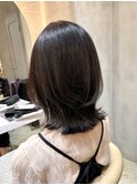 ◯20代30代40代50代ダークパープル/レイヤーボブくびれレイヤーf