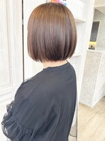 キャアリー(Caary)&nbsp;福山市Caary人気ナチュラル髪質改善ストレート顎ライン丸みボブ