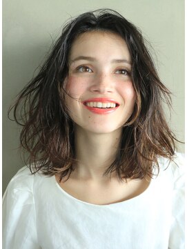 ナヌーク シブヤ(nanuk shibuya) 【nanuk】インナーカラーで黒髪をセンス良く楽しむ◇ミディアム