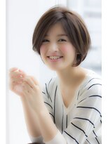 ラフ フロム ガーデン(Laf from GARDEN)&nbsp;【寺尾拓巳】大人かわいいひし形ショートボブイルミナカラー小顔