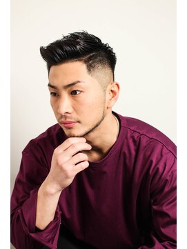 レンゲン(LENGEN) 七三オールバックかき上げヘアコンマヘア７２