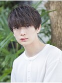 小久保style☆グレイアッシュメルトカラーツーブロックショート