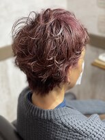 ヘアーリゾートガーデンバイトロント 船橋法典店(Hair Resort Garden by Toronto) ピンクショートふわふわパーマ