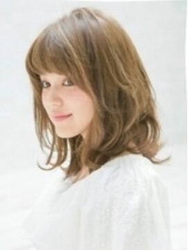 オレロ 国立(olelo) 大人ガーリー/似合わせカット/リバースセンターパート/国立