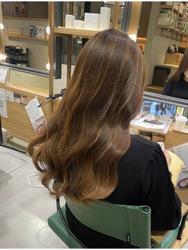 ウノプリール 茶屋町店(unopulir) 大人上品ハイライトカラー＊ケアブリーチ＊ショコラベージュ