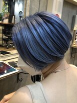 ロダット 横浜(LODAT by little)&nbsp;ショートボブ×サファイアブルー【LODAT横浜】