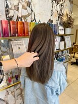 アリーナ 船橋日大前店(arena)&nbsp;ハイライトカラーで作る透明感オリーブベージュ