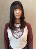 【YOKE】オリーブアッシュベージュ顔まわりレイヤー20代30代