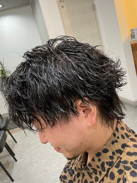 フゥ 宇都宮(FeU) 波巻きパーマメンズパーマメンズヘアツーブロックツイストパーマ