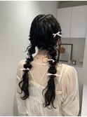 編みおろしツイン