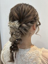 アメイジングヘアー 千歳店(AMAZING HAIR) バイカラー編み下ろしスタイル