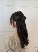 ヘアメイク ハーフアップ　ヘアメイク