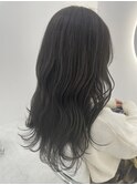 暗髪 大人可愛い くすみダークアッシュグレージュ