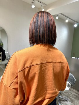 サビィ(Sabby) アンブレラカラー/ピンク/オレンジ/ボブ/多摩センター/氏川洸希