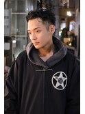 七三スタイル　ツーブロックショート