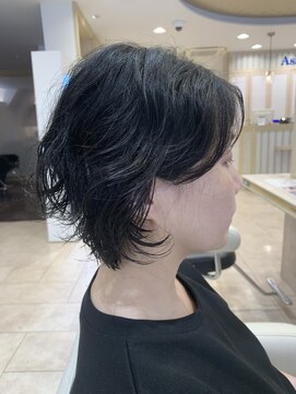 アッシュ 仙川店(Ash) NOパーマくせ毛活かしカットショートボブ30代40代50代ゆるふわ
