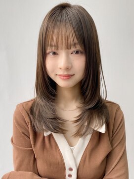 エトラ 渋谷店(etora) 小顔 前髪 レイヤーカット くびれヘア ハイライトカラー"