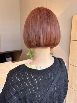 ユウヘアー 千代田橋店(U Hair) ボブ×オレンジ