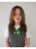 Lomalia渋谷ハイトーンウェーブパーマベージュカラー
