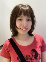 ビファインクーアヴェダ(Be fine coo AVEDA)&nbsp;くびれやすい！ハッシュカット 透明感ベージュカラー