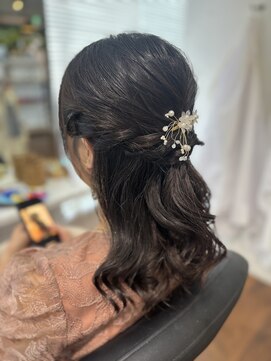ヘアーアンドメイク ルシエル(hair&make Luxiel) ミディアムハーフアップ☆ヘアアレンジ