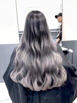 シエラ 心斎橋(CIERA.)&nbsp;バレイヤージュオリーブグレージュハッシュカットハイライト