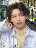 ゴールド 大阪 梅田店(GOALD) フェザーショートフェザーパーマツーブロックセンターパート