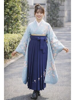 マカリィ 上野御徒町店(Makalii)の写真/【卒業式や普段着にも◎袴着付け+ヘアセット￥13000/袴着付けのみ￥10000】大切な日を彩るお洒落は振袖で