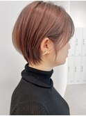 say.ショートボブ耳掛けショートクールショートハッシュカット