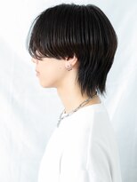 モッズヘア メン 上尾東口店(mod's hair men)&nbsp;20代30代アッシュブラックナチュラルセンターパートヘアf上尾