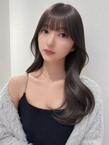 エヌアイ オモテサンドウ(ni omotesando)&nbsp;大人かわいい◇暗めショコラグレージュ顔周りレイヤーカット
