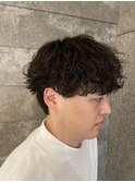 メンズマッシュ波巻きスパイラルパーマメンズパーマ
