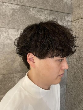 ニアウ 伊勢崎連取店(Niau) メンズマッシュ波巻きスパイラルパーマメンズパーマ