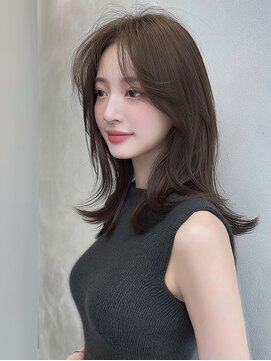 レア 銀座(Le'a) レイヤーカットハイレイヤー顔周りカット韓国風レイヤー髪質改善
