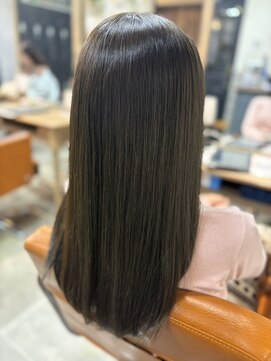 トランクヘアデザイン 大宮(TRUNK hair design) 美髪矯正｜艶髪ロング×暗髪ブラウン