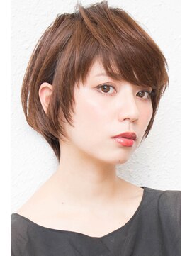 モニカ 西宮北口(Monica) アシメショートエアリーショートグレージュナチュラルボブ