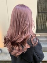 リゼル ユア 渋谷(RISEL YUA)&nbsp;ピンクラベンダーのツヤ巻きロング