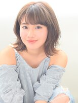 ヘアーサロン ラフリジー(Loufreasy) 外ハネボブ×【外国人風イルミナカラー】フォギーベージュカラー
