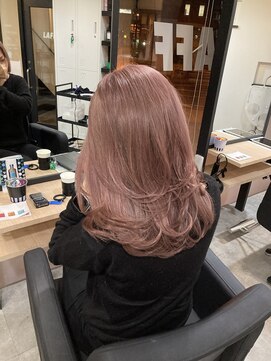 ラフ 難波店(LAFF) #黒髪#ボブルフ#ネビージュ#小顔#ワンレン