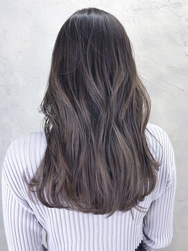 アイティーバイアルバム 下北沢店(IT by ALBUM) ラベンダーグレージュ_外ハネボブセクションカラー_ba389272