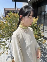 ニキータ(Nikiita)&nbsp;wide bang × tight hair