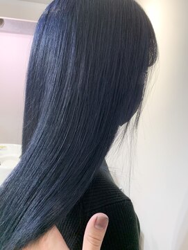 アールプラスヘアサロン(ar+ hair salon) ダークネイビーカラー