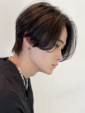 フィフス 栄(fifth) センターパートニュアンスパーマメンズカットツーブロック韓国