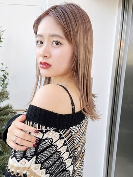 ロンドワン 三宮元町(Lond one) ハイトーン×ダブルカラー×グレーベージュ☆ショート/ボブ