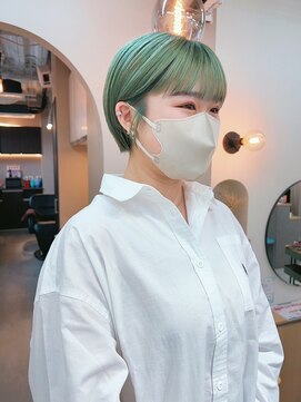 シビバイレボ(CIBI by revo) 地毛風カラー/ナチュラルレイヤーカット/ショートボブ[船橋]