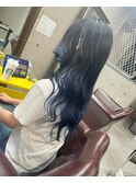 ブルーのバレイヤージュ◎